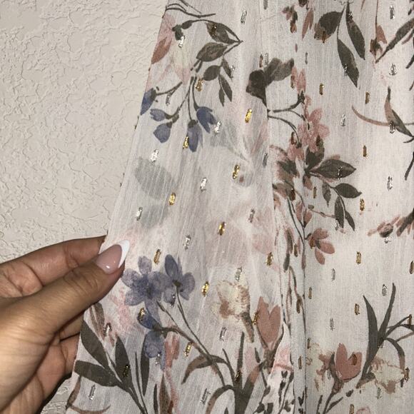 Daniel Rainn Floral Women Woven Long Sleeve Blouse Size 2X NWT $80 - Picture 6 of 6